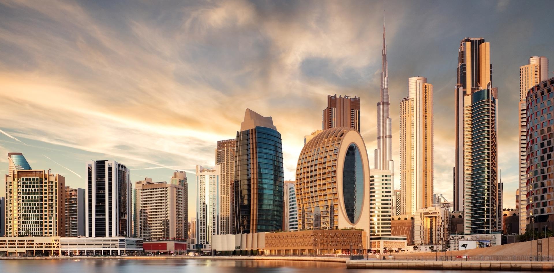 Dubai Skyline at Golden Hour
